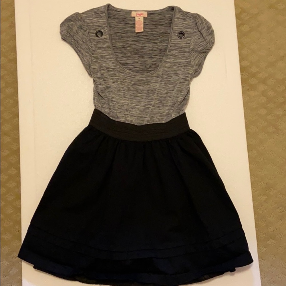 Jrs. Candies dress black & gray juniors M